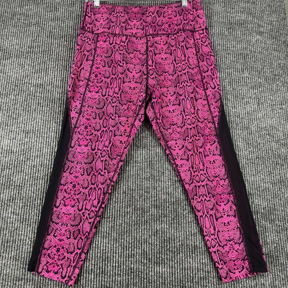 Sofia Leggings Active Womens XL 16-18 Extra Large Pink Black Activewear Gym Run